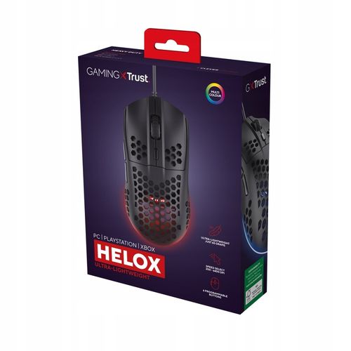 MYSZKA GAMINGOWA PRZEWODOWA ULTRA LEKKA 65g MYSZ KOMPUTEROWA DLA GRACZY LED na Arena.pl