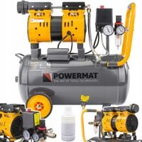 KOMPRESOR BEZOLEJOWY 24L SPRĘŻARKA 8 BAR 220l/min 230V SEPARATOR CICHY 59dB