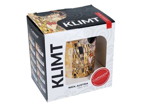 Kubek Classic New - G. Klimt, Pocałunek (kremowe tło, CARMANI) na Arena.pl