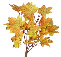 SZTUCZNE KWIATY ROŚLINY LIŚCIE KLONU BUKIET JESIEŃ