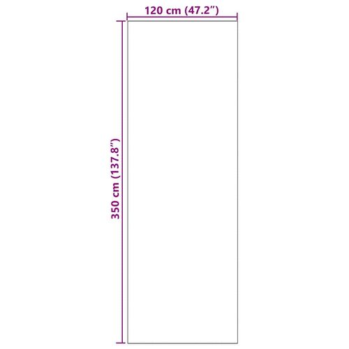 Dywanik wejściowy Cyan i Czarny 120 x 350 cm Poliamid i PVC na Arena.pl