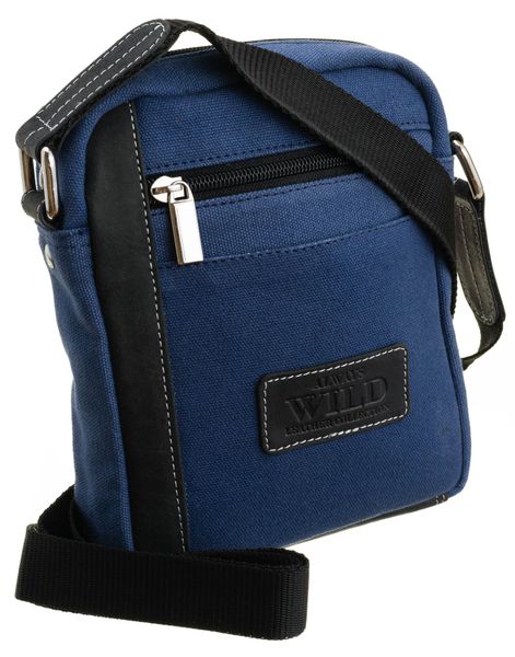 torba skóra+canvas 840-mhc navy zdjęcie 1