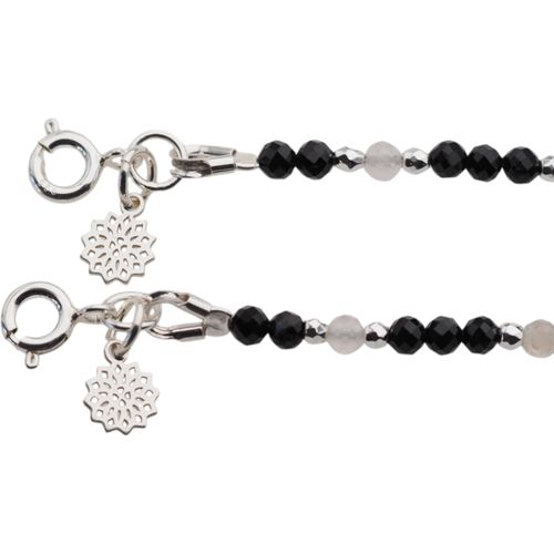 Bransoletka mix - Apatyt, Turmalin, cytryn, kwarc różowy i srebro na Arena.pl