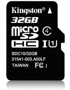 Karta KINGSTON micro SD 32GB microSD Class 10 + ADAPTER 100MB/s