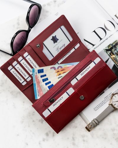 portfel damski skórzany h27-1-sh9-6024 red na Arena.pl