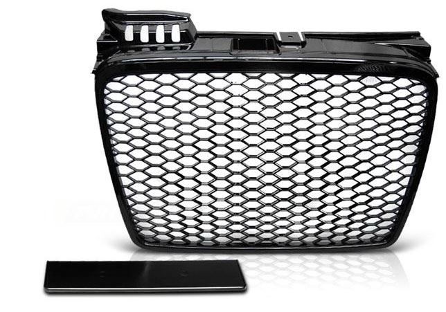 GRILL ATRAPA DO  AUDI A4 B7 RS-TYPE  Od 2004 Do 2008 Roku CZARNY POŁYSK zdjęcie 1