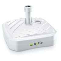 Stojak podstawa pod parasol ogrodowy maszt flaga kwadratowy biały