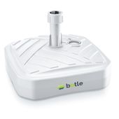 Stojak podstawa pod parasol ogrodowy maszt flaga kwadratowy biały