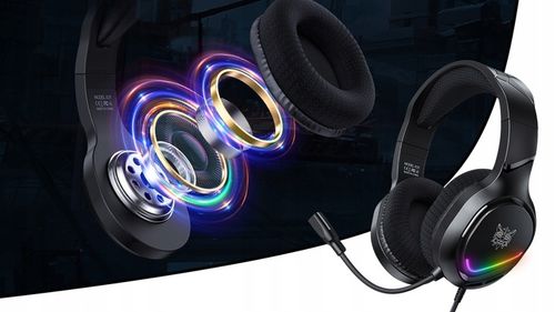 ONIKUMA X31 SŁUCHAWKI GAMINGOWE NAUSZNE PRZEWODOWE Z MIKROFONEM DO PC RGB na Arena.pl