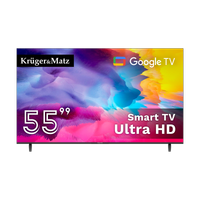 Telewizor Kruger&Matz 55" UHD Google TV 5.0  DVB-T2/T/C  H.265  HEVC smart