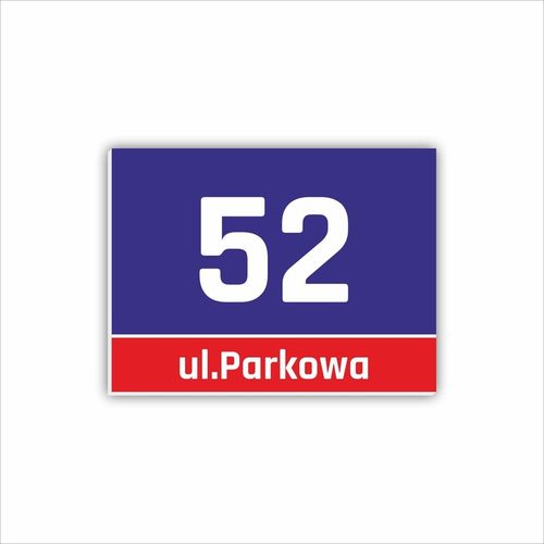Tabliczka Tablica ADRESOWA Numer na dom 25 wzorów WYTRZYMAŁA 30x40 cm PCV na Arena.pl
