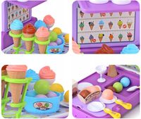 Cukiernia lodziarnia sklep z lodami w walizce przenośna kuchnia zestaw XXL