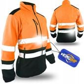 POLAR ROBOCZY ODBLASKOWY Bluza robocza ocieplana POLAROWA OSTRZEGAWCZA OC