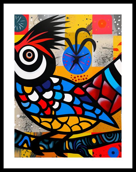 Plakat 60x80cm Ptak Na Wznak zdjęcie 3