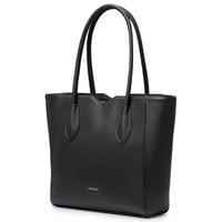 Torebka Shopper Damska PUCCINI Duża Mieści A4 Czarna Z Wycięciami BML053D-1