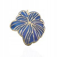 POZŁACANY WISIOREK ZAWIESZKA Z TYTANU LIŚĆ