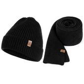 Zestaw męski zimowy czapka dokerka i szalik HZ0010 HEYO