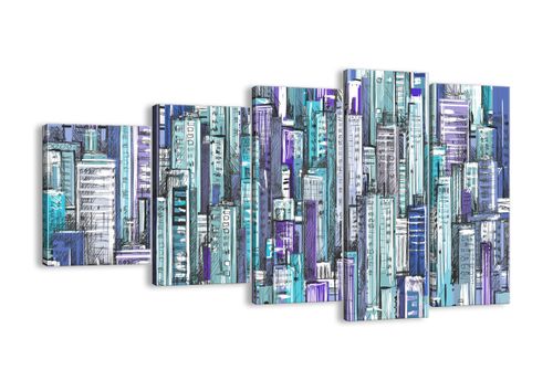 Obraz Na Płótnie - Drapacze Chmur - 100X60 Cm - Eg100X60-3857 na Arena.pl