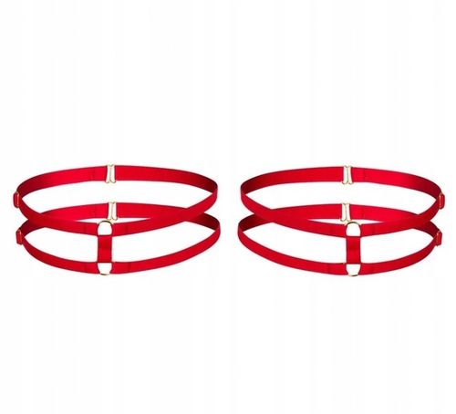 Promees garters BLANKA RED Podwiązki studniówka bal OneSize na Arena.pl