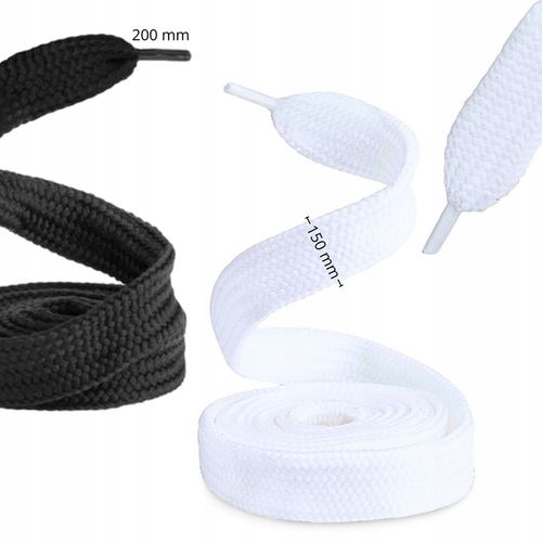 Białe Sznurówki sznurowadła do Adidas Campus 00s 150 cm szerokie grube na Arena.pl