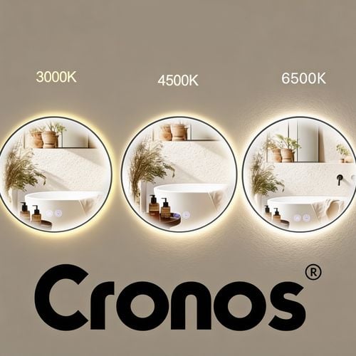 Lustro podgrzewane Cronos okrągłe 60cm Black na Arena.pl