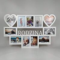 Multirama Rodzina ramka na zdjęcia 11 zdjęć serca
