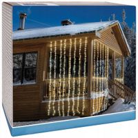 Kurtyna ŚWIETLNA girlanda świąteczna zewnętrzna ogrodowa lampki 200x100 cm
