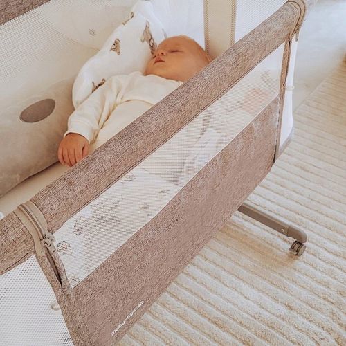 Łóżeczko Dziecięce Niemowlęce Dostawne 3w1 Wolnostojące Kółka + Materac na Arena.pl