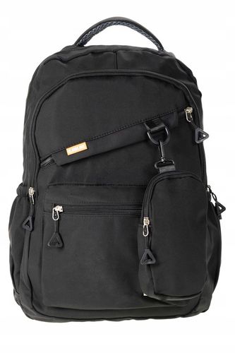 PLECAK damski męski SZKOŁA 25L LEKKI PODRÓŻNY TURYSTYCZNY czarny POJEMNY na Arena.pl