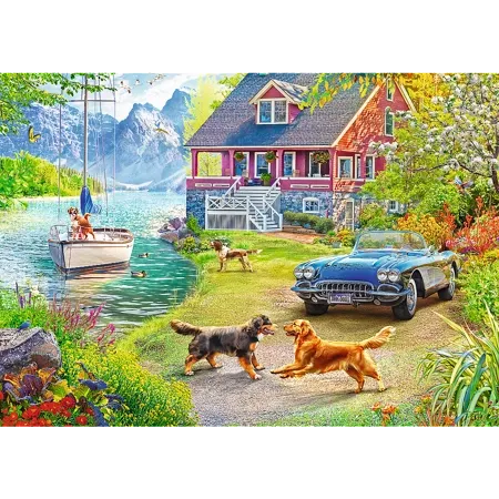 Puzzle 2 x 500 elementów. Letni relaks na Arena.pl