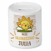 Skarbonka 330 Ml Dla Julii Córki Dziecka Prezent Z Nadrukiem Ze Zdjęciem