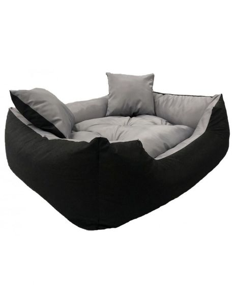 Duże Legowisko Kojec Łóżko Dla Psa Kota 100x75 cm Szare zdjęcie 9