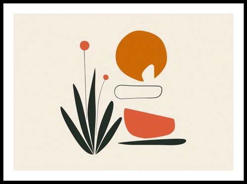 Plakat 70x50cm Abstrakcyjny Zen na Arena.pl