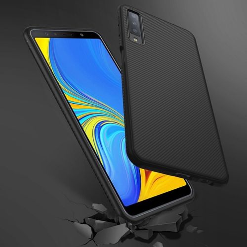 Etui Twill Texture  Samsung A7 2018 Czarne na Arena.pl