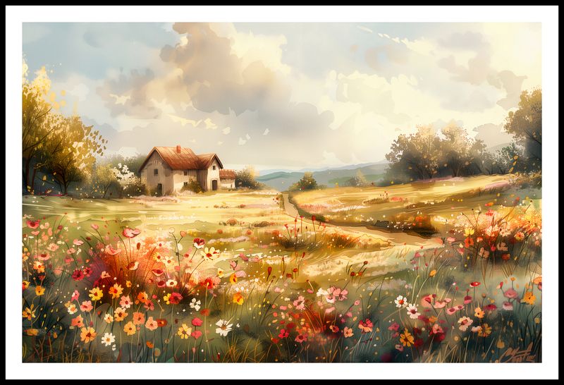 Plakat 91,5x60cm Sielski Domek zdjęcie 3