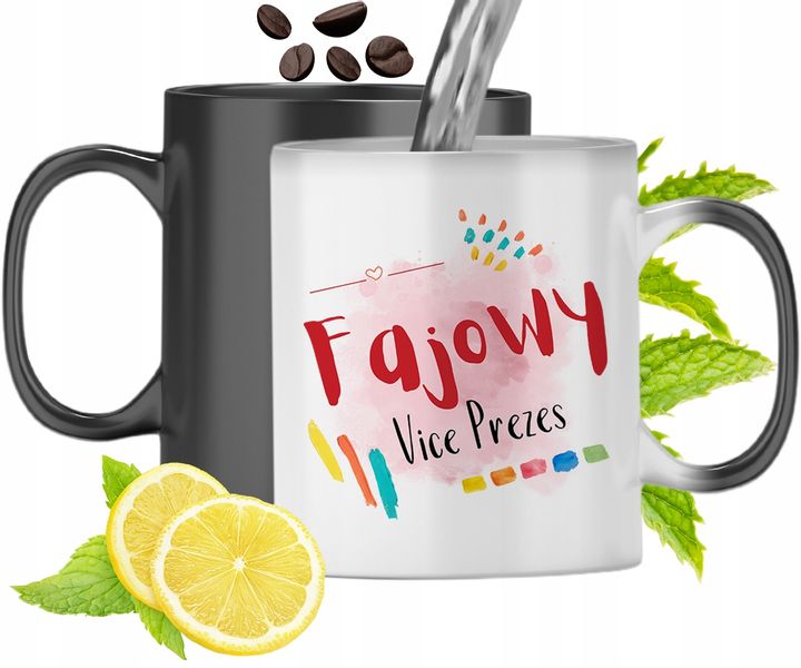 Kubek Magiczny Dla Vice Prezesa Zmieniający Kolor Z Nadrukiem Ze Zdjęciem zdjęcie 1