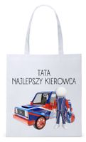 Dla Taty Ojca Tatusia Torba Eco Biała Shopper Z Nadrukiem Ze Zdjęciem