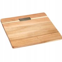WAGA ŁAZIENKOWA NATURALNE DREWNO AKACJOWE 30 X 30 X 3,2 CM NA BATERIE AAA