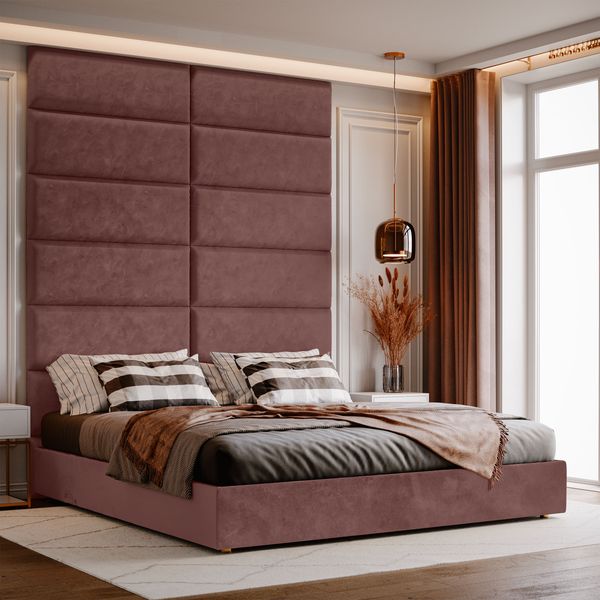 Panel Tapicerowany Ścienny Brudny Róż 50cm x 15cm zdjęcie 5