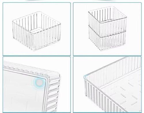 ORGANIZER NA KOSMETYKI WKŁAD DO SZUFLADY POJEMNIK TACKA PERFUMY MODUŁOWY 7 na Arena.pl