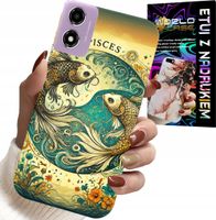ETUI DO MOTOROLA MOTO E14 - ZNAK ZODIAKU, RYBA ASTRONOMIA + FOLIA
