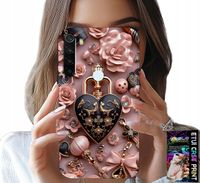ETUI DO XIAOMI NOTE 8T - KOBIECE WZORY KŁÓDKA SERCE CASE + SZKŁO