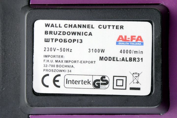 BRUZDOWNICA ELEKTRYCZNA DO BETONU FREZARKA ZESTAW NARZEDZIA TARCZE 3100 W zdjęcie 2