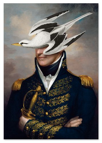 Plakat pop art portret generał ptak 29,7x42 cm A3 na Arena.pl
