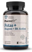 Potas + Magnez + B6 Active Pharmovit, suplement diety, 120 kapsułek