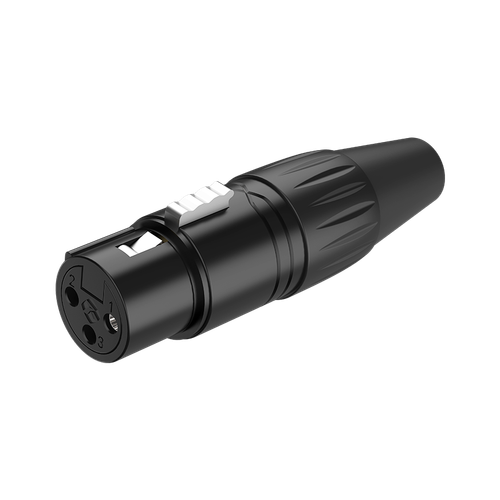 Wtyk wtyczka montażowe złącze XLR 3-pin Żeński Roxtone RX3FP-BT Czarny na Arena.pl