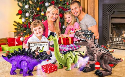 DINOZAURY T-REX ZABAWKA ŚWIECI RYCZY CHODZI INTERAKTYWNY REALISTYCZNY na Arena.pl