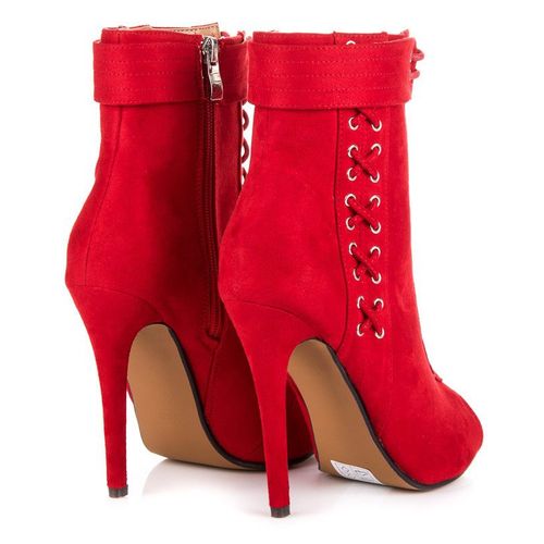 Wiązane botki open toe r.40 na Arena.pl
