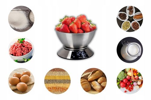 Waga kuchenna IDEAL elektroniczna z MISKĄ PRECYZYJNA DOTYKOWY PANEL na Arena.pl