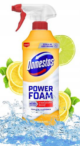 domestos power foam piana do mycia toalety i łazienki citrus blast 435ml na Arena.pl